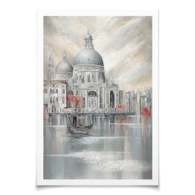 Her City His Heart Art Print Her City His Heart Art Print wall art product Isabella Karolewicz