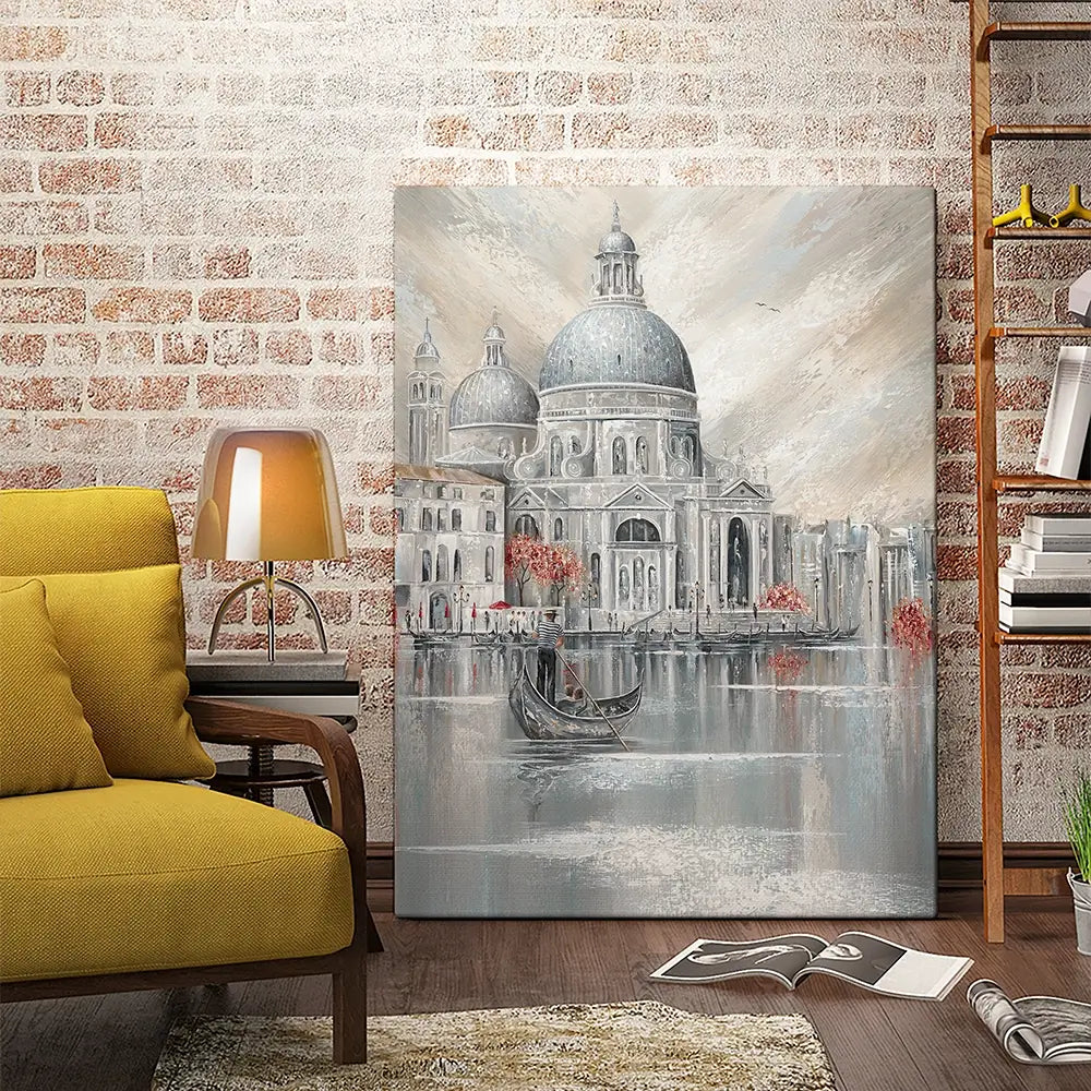Her City His Heart Canvas Print Her City His Heart Canvas Print wall art product Isabella Karolewicz