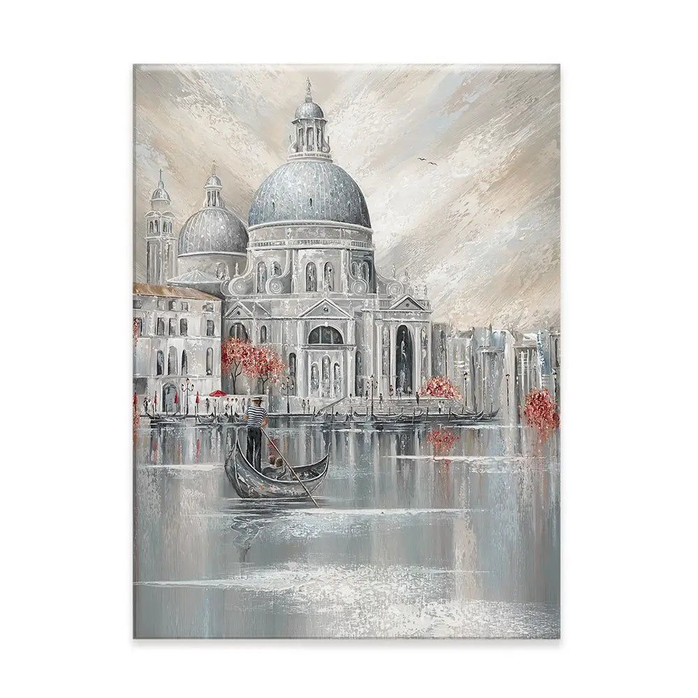 Her City His Heart Canvas Print Her City His Heart Canvas Print wall art product Isabella Karolewicz