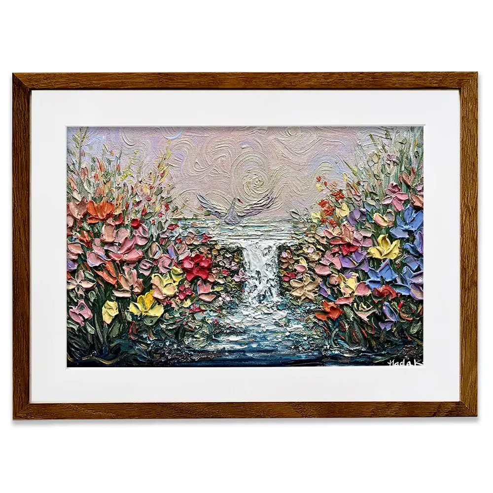 Her Garden Framed Art Print Her Garden Framed Art Print wall art product Nada Khatib