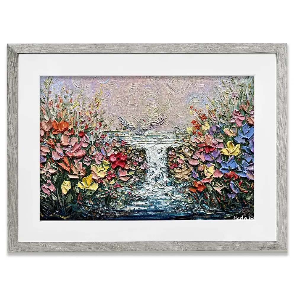 Her Garden Framed Art Print Her Garden Framed Art Print wall art product Nada Khatib