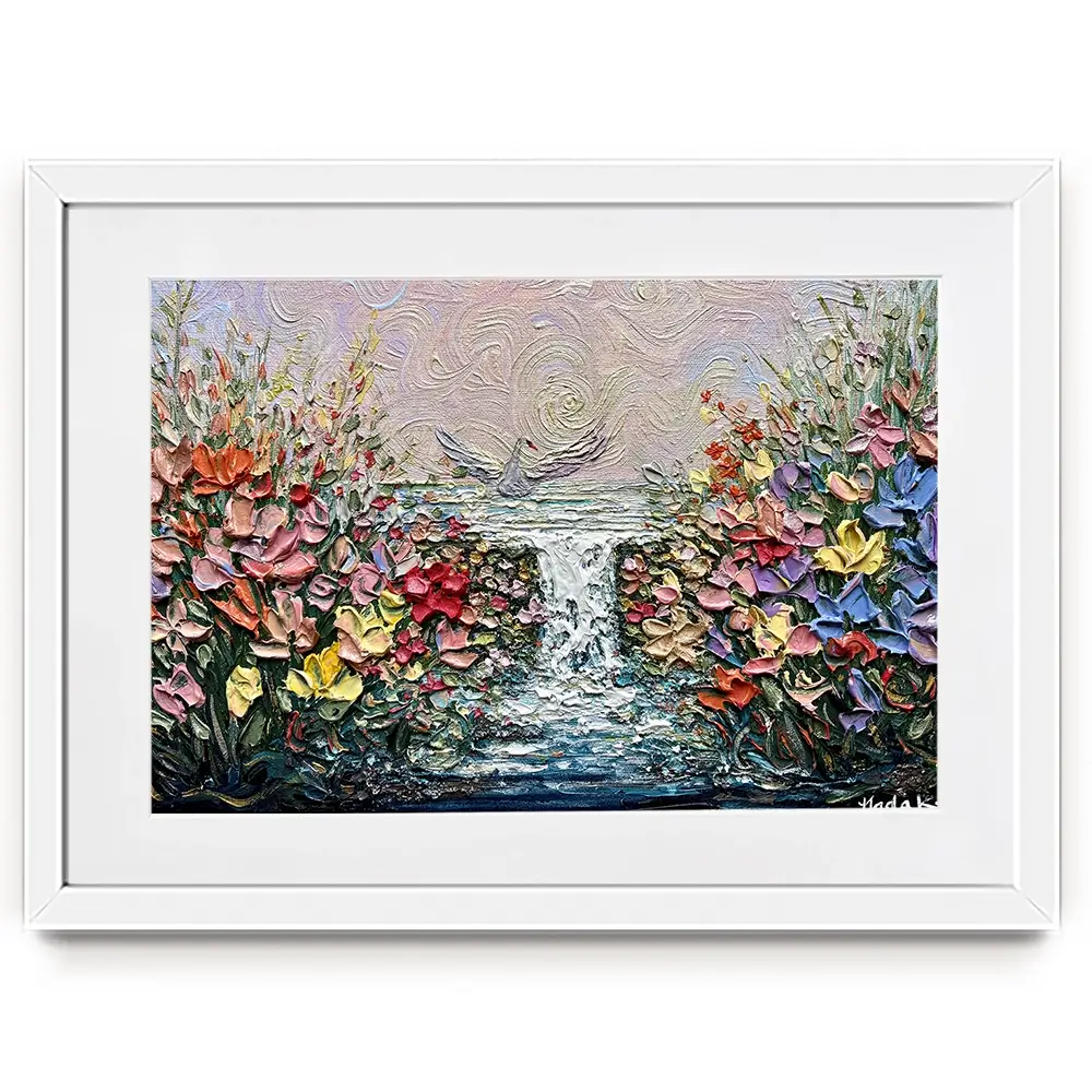 Her Garden Framed Art Print Her Garden Framed Art Print wall art product Nada Khatib