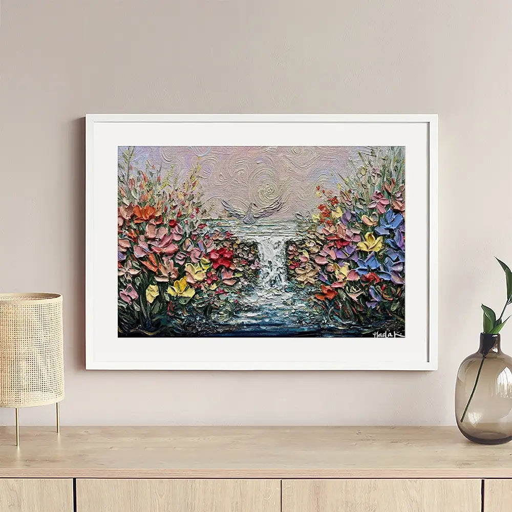 Her Garden Framed Art Print Her Garden Framed Art Print wall art product Nada Khatib
