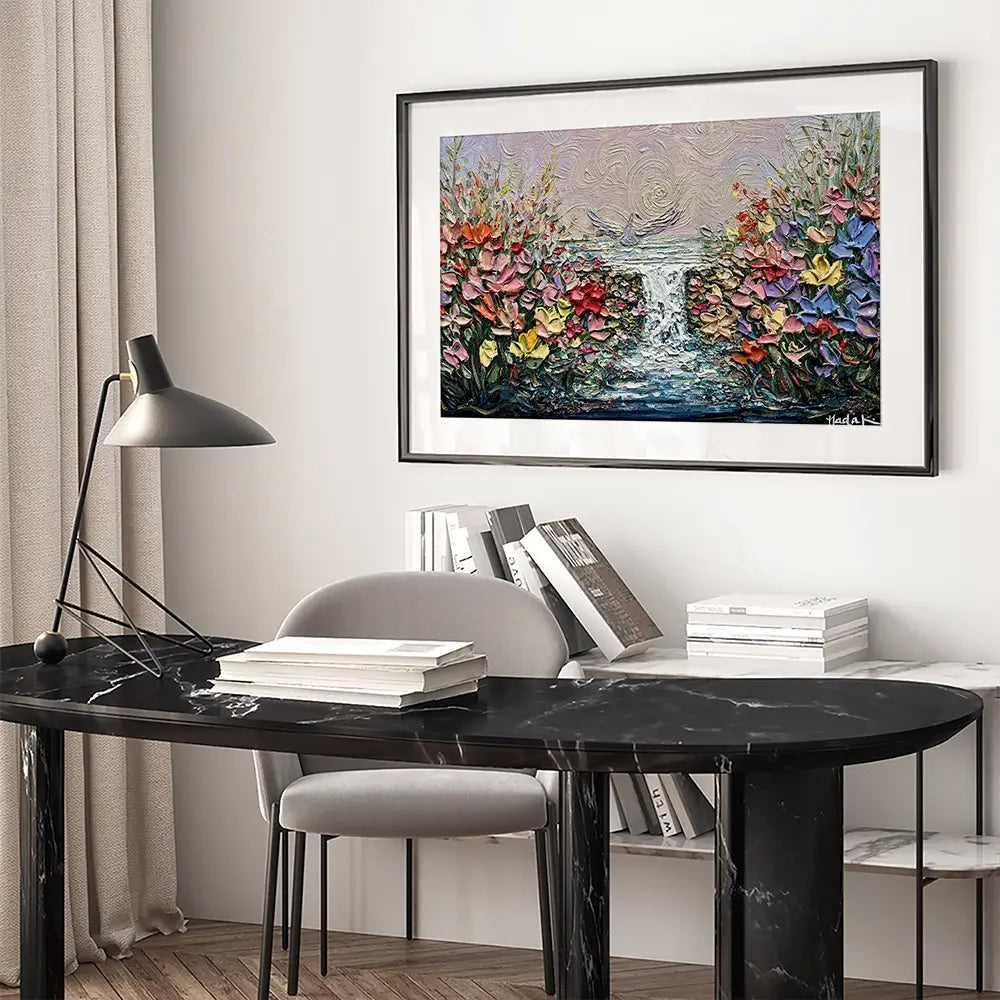 Her Garden Framed Art Print Her Garden Framed Art Print wall art product Nada Khatib