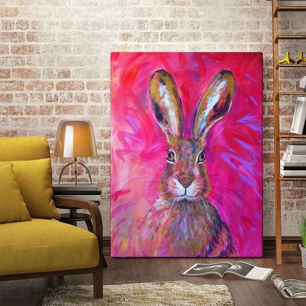 Herbert The Hare Canvas Print Herbert The Hare Canvas Print wall art product Jane Brookshaw