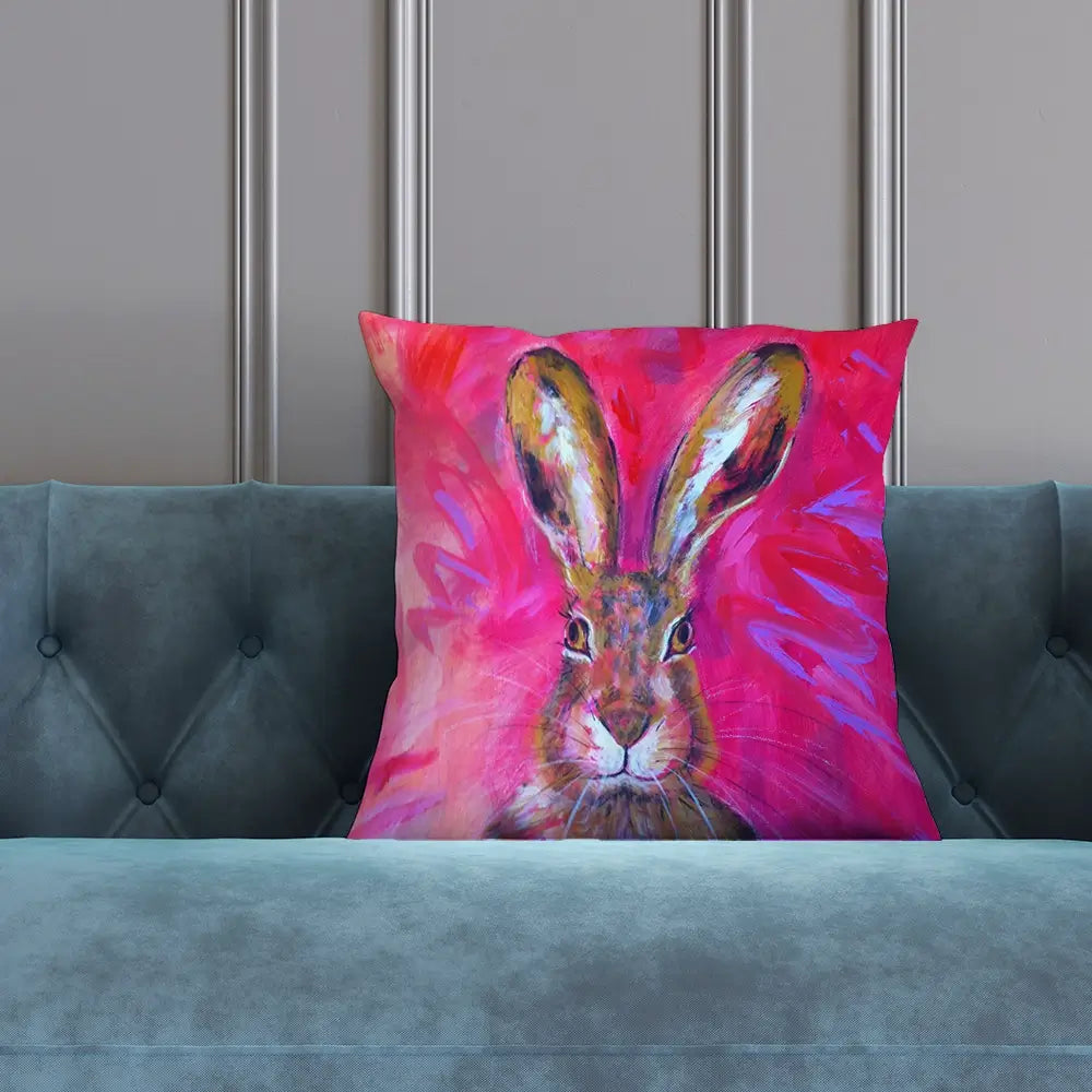 Herbert The Hare Cushion Herbert The Hare Cushion wall art product Jane Brookshaw