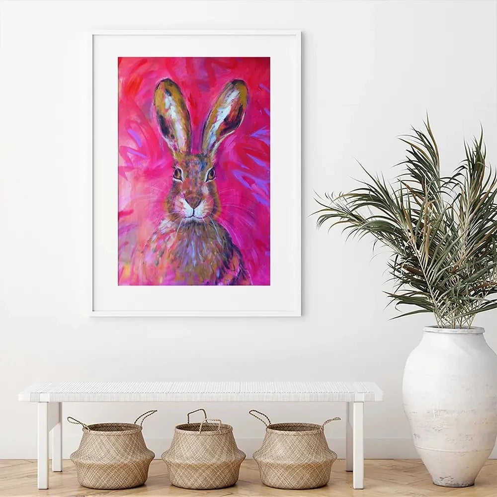 Herbert The Hare Framed Art Print Herbert The Hare Framed Art Print wall art product Jane Brookshaw