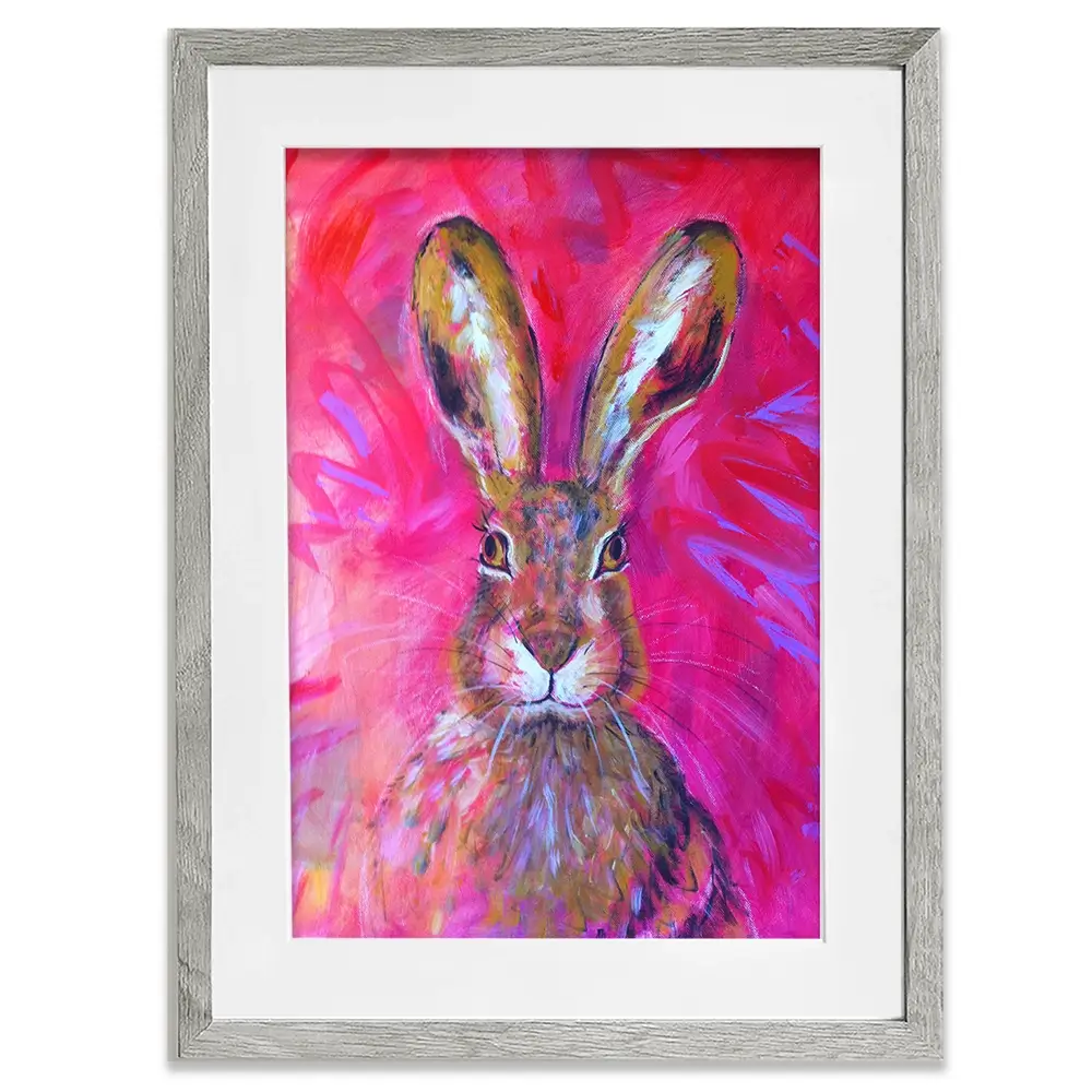 Herbert The Hare Framed Art Print Herbert The Hare Framed Art Print wall art product Jane Brookshaw