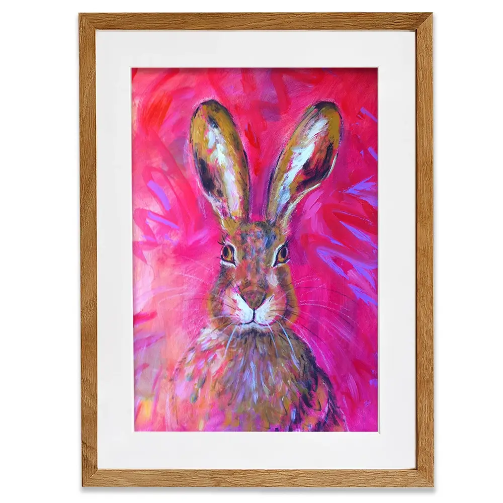 Herbert The Hare Framed Art Print Herbert The Hare Framed Art Print wall art product Jane Brookshaw