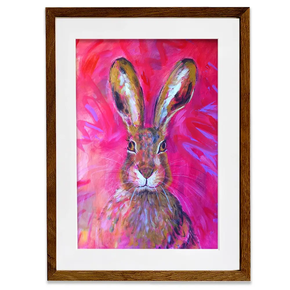 Herbert The Hare Framed Art Print Herbert The Hare Framed Art Print wall art product Jane Brookshaw