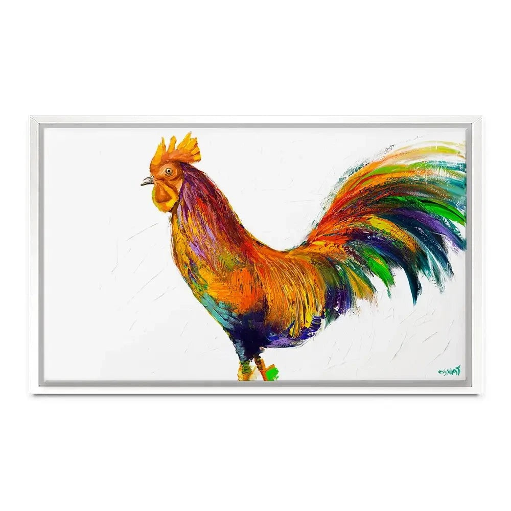 Here Comes The Rooster Canvas Print Here Comes The Rooster Canvas Print wall art product Osnat Tzadok