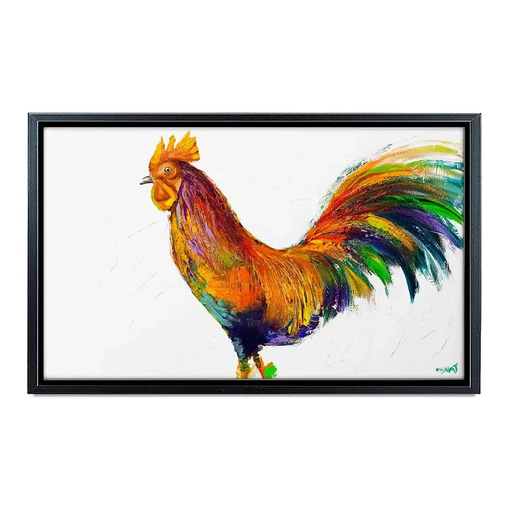 Here Comes The Rooster Canvas Print Here Comes The Rooster Canvas Print wall art product Osnat Tzadok
