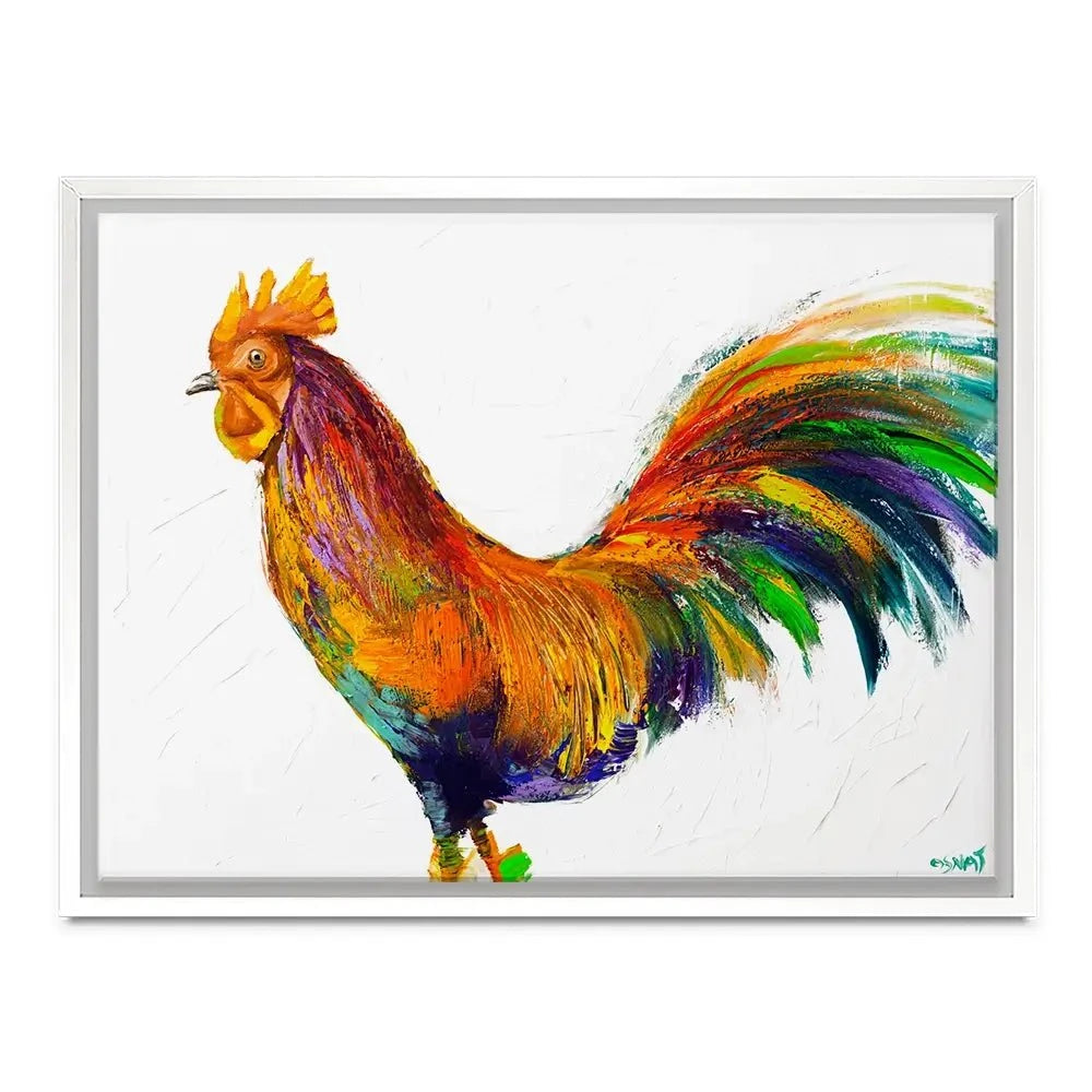 Here Comes The Rooster Canvas Print Here Comes The Rooster Canvas Print wall art product Osnat Tzadok