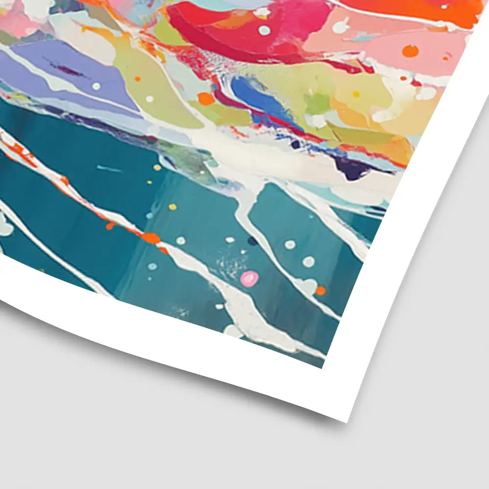 Heron Strike Art Print Heron Strike Art Print wall art product Chromatic Storm Studio