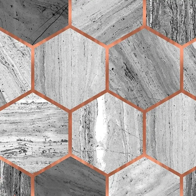 Hexagon Marble Art Print Hexagon Marble Art Print wall art product Emanuela Carratoni - Independent