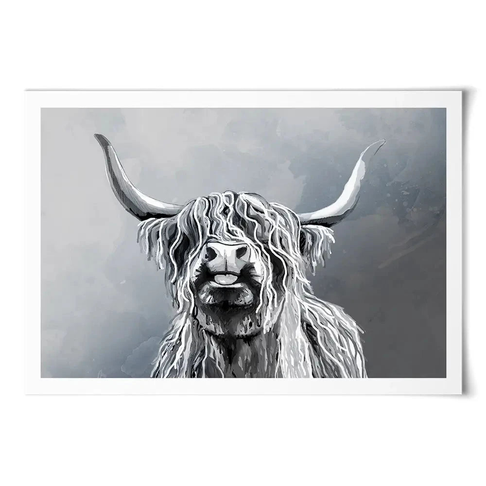 Highland Cattle Art Print Highland Cattle Art Print wall art product Independent