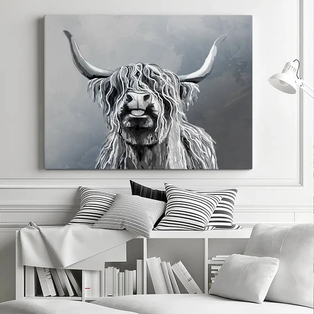 Highland Cattle Canvas Print Highland Cattle Canvas Print wall art product Independent