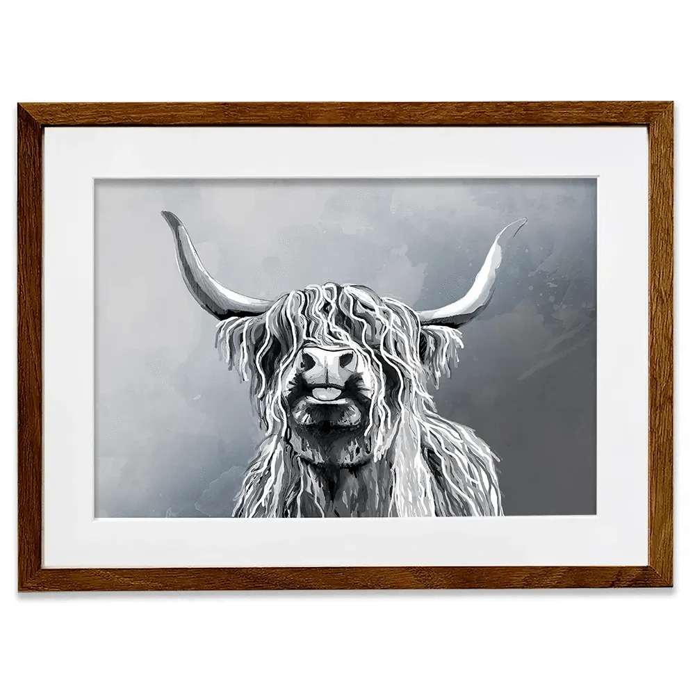 Highland Cattle Framed Art Print Highland Cattle Framed Art Print wall art product Independent