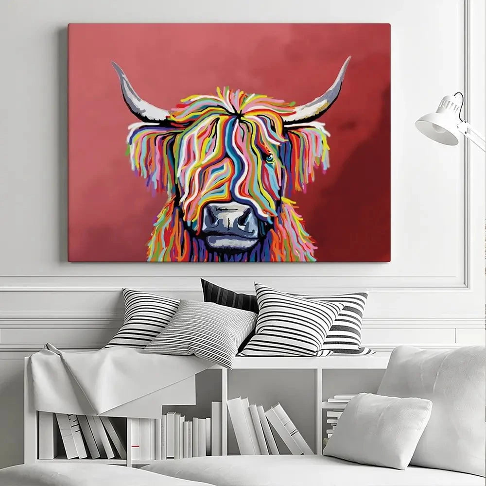 Highland Coo Canvas Print Highland Coo Canvas Print wall art product Independent