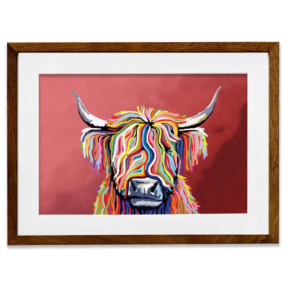 Highland Coo Framed Art Print Highland Coo Framed Art Print wall art product Independent