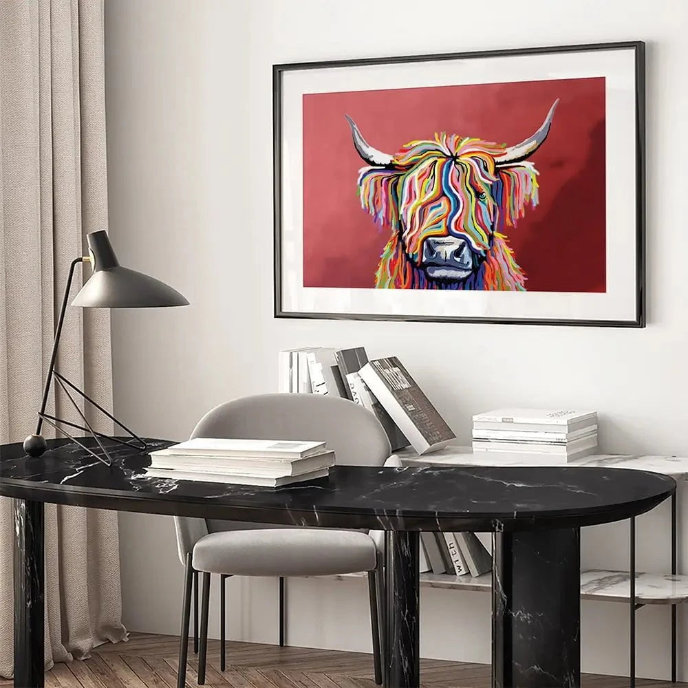 Highland Coo Framed Art Print Highland Coo Framed Art Print wall art product Independent