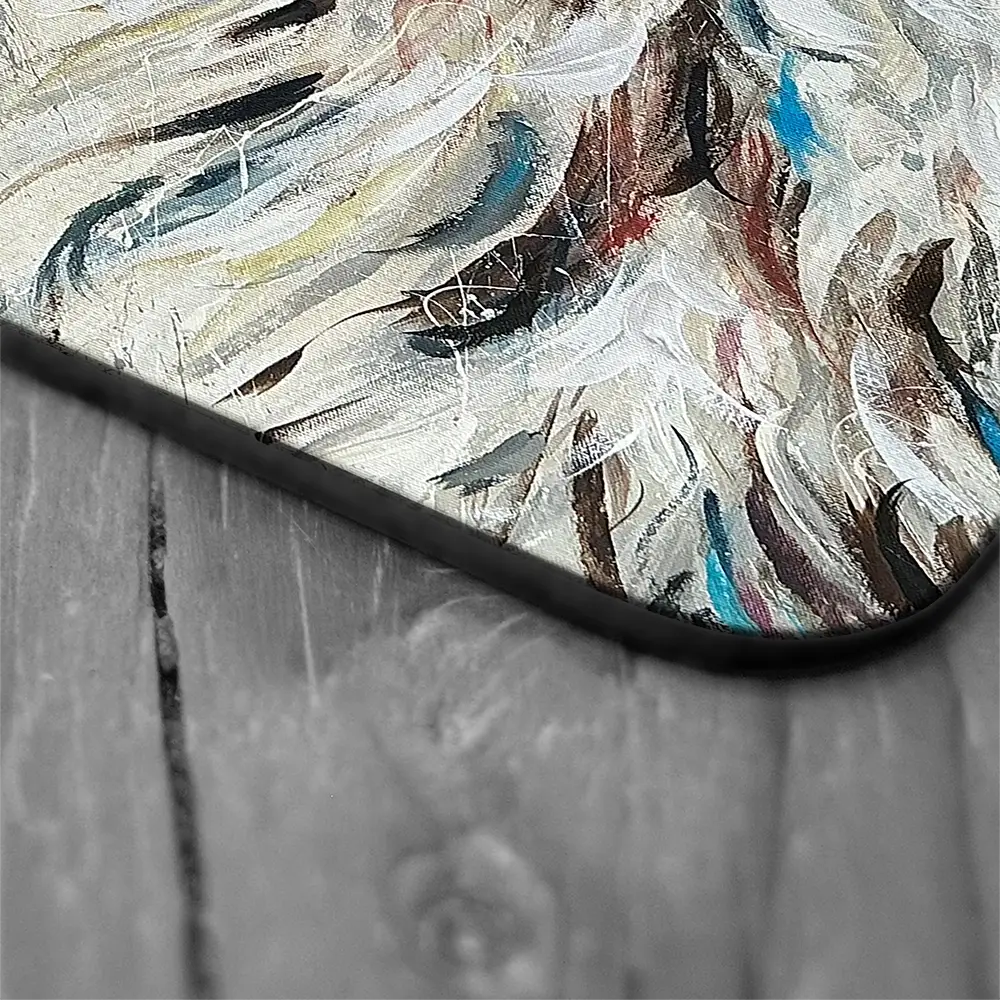 Highland Cow And Butterfly Coaster Set Highland Cow And Butterfly Coaster Set wall art product Nicola Jane Rowles