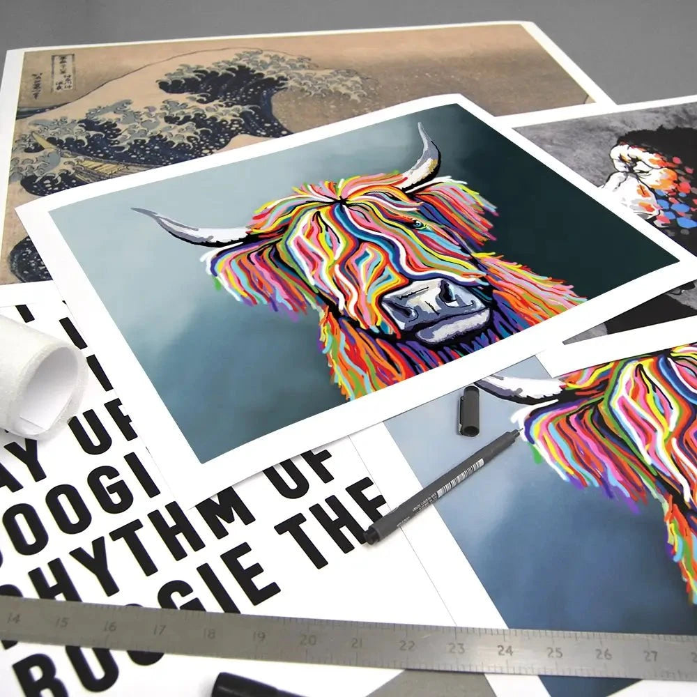 Highland Cow Art Print Highland Cow Art Print | Highland Cow Art Poster | Highland Cow Print wall art product Independent