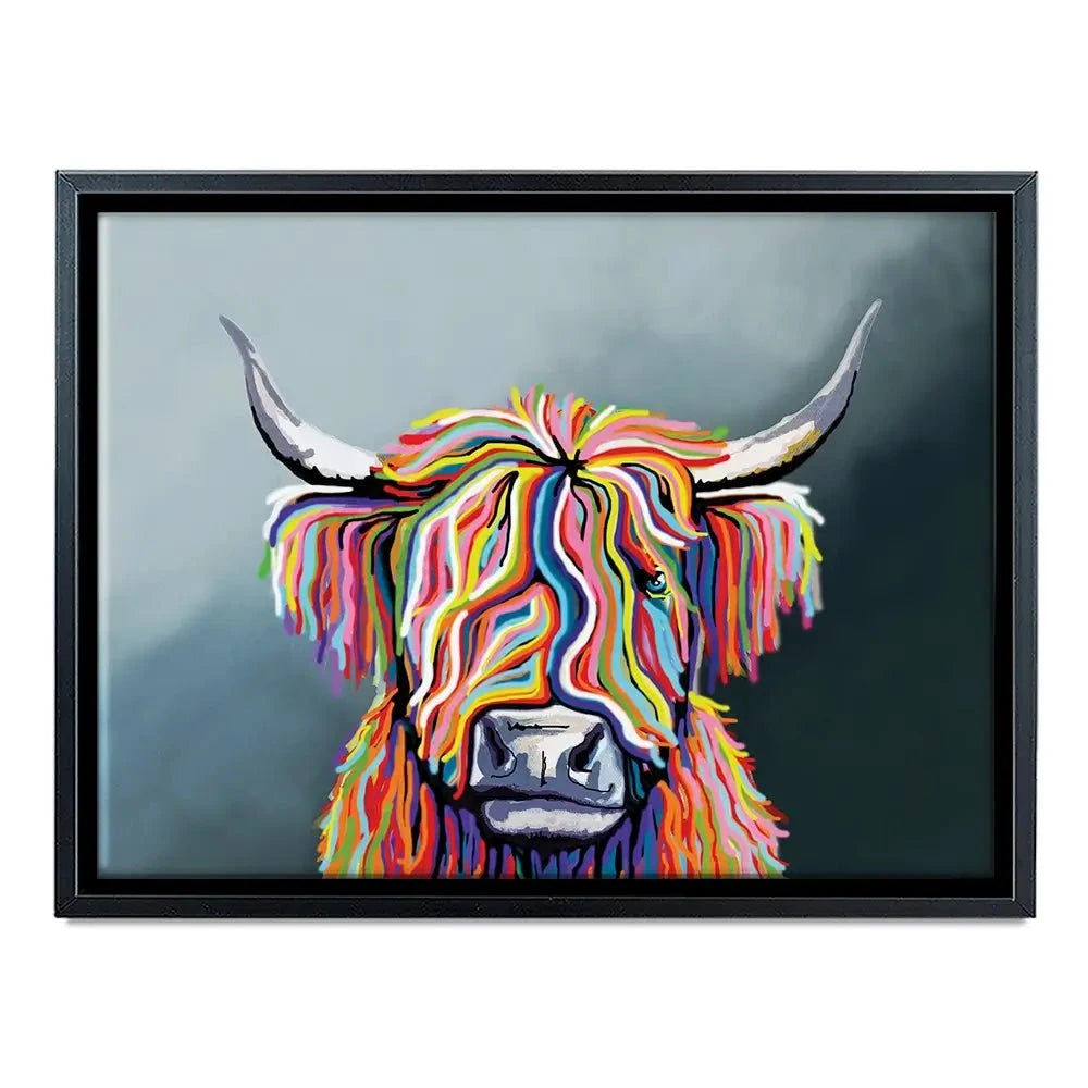 Highland Cow Canvas Print Highland Cow Canvas Print | Highland Cow Canvas Art | Cow Wall Art wall art product Independent