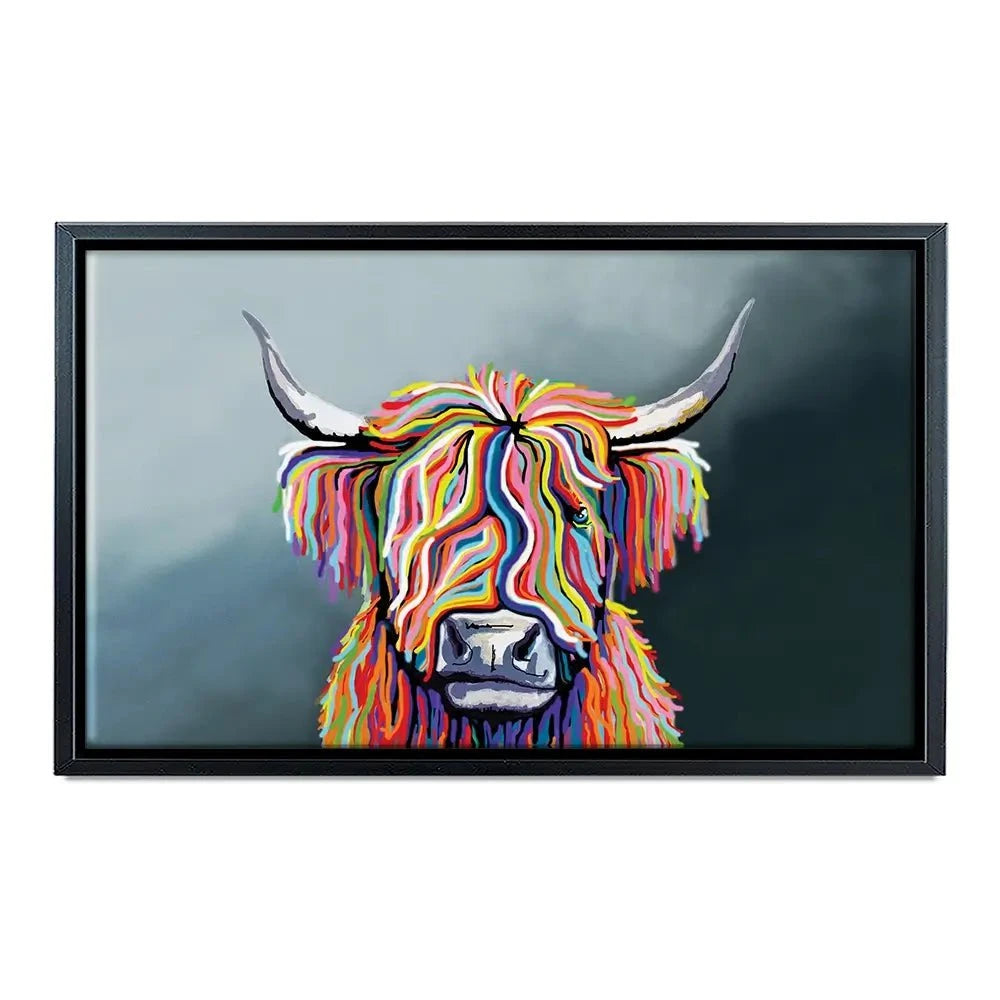 Highland Cow Canvas Print Highland Cow Canvas Print | Highland Cow Canvas Art | Cow Wall Art wall art product Independent