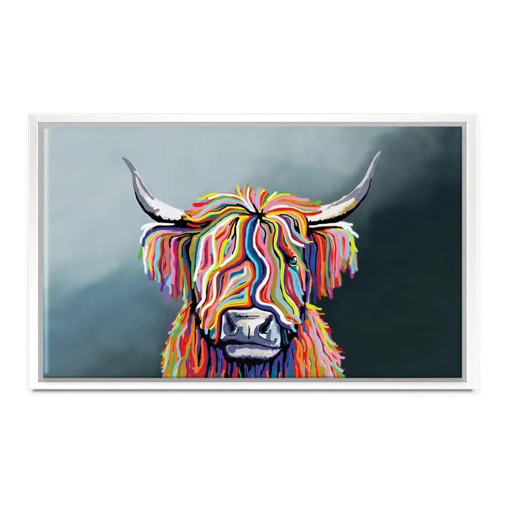 Highland Cow Canvas Print Highland Cow Canvas Print | Highland Cow Canvas Art | Cow Wall Art wall art product Independent