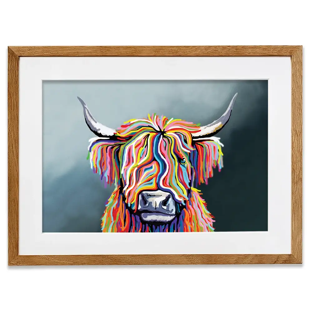 Highland Cow Framed Art Print Highland Cow Framed Art Print | Cow Framed Print | Cow Framed Artwork wall art product Independent