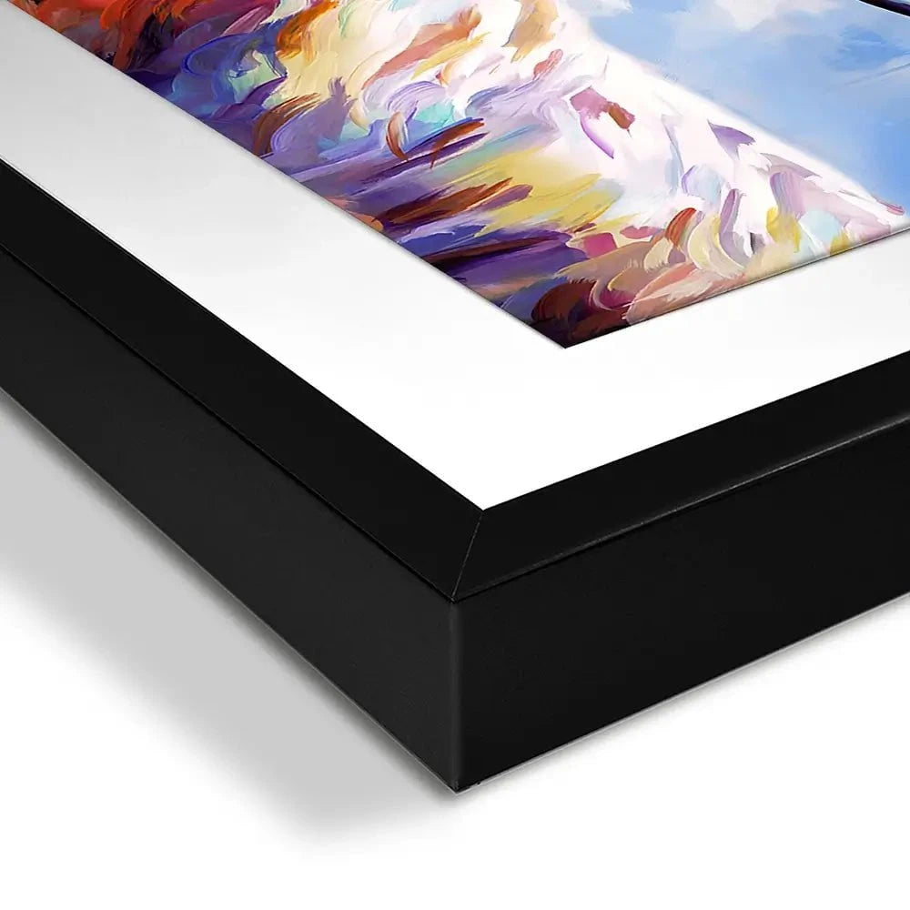 Highland Cow In Winters Serenity Framed Art Print Highland Cow In Winters Serenity Framed Art Print wall art product Leon Devenice