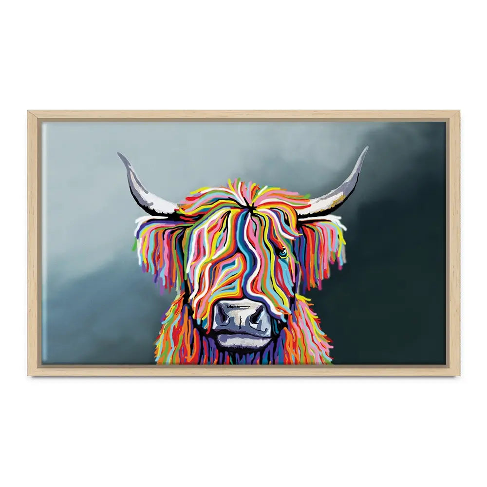 Highland Cow Oversized Canvas Print Highland Cow Oversized Canvas Print wall art product Independent