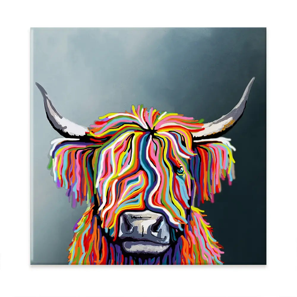 Highland Cow Oversized Canvas Print Highland Cow Oversized Canvas Print wall art product Independent