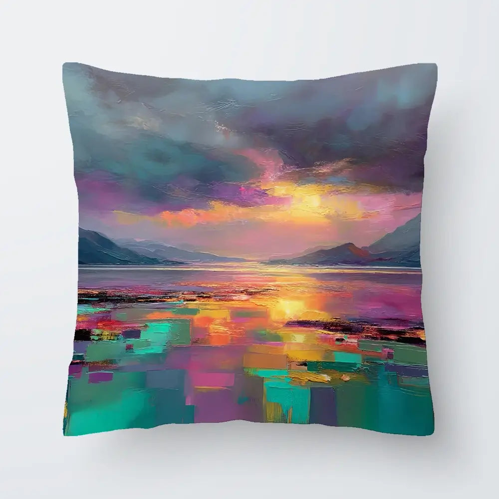 Highland Escape Cushion Highland Escape Cushion wall art product Art Print Shop