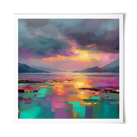 Highland Escape Square Art Print Highland Escape Square Art Print wall art product Art Print Shop