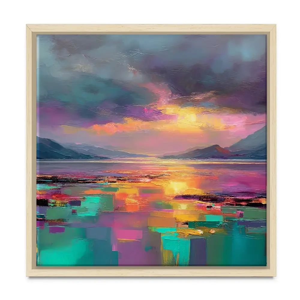 Highland Escape Square Canvas Print Highland Escape Square Canvas Print wall art product Art Print Shop