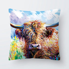 Highland Grazing Cushion Highland Grazing Cushion wall art product Leon Devenice