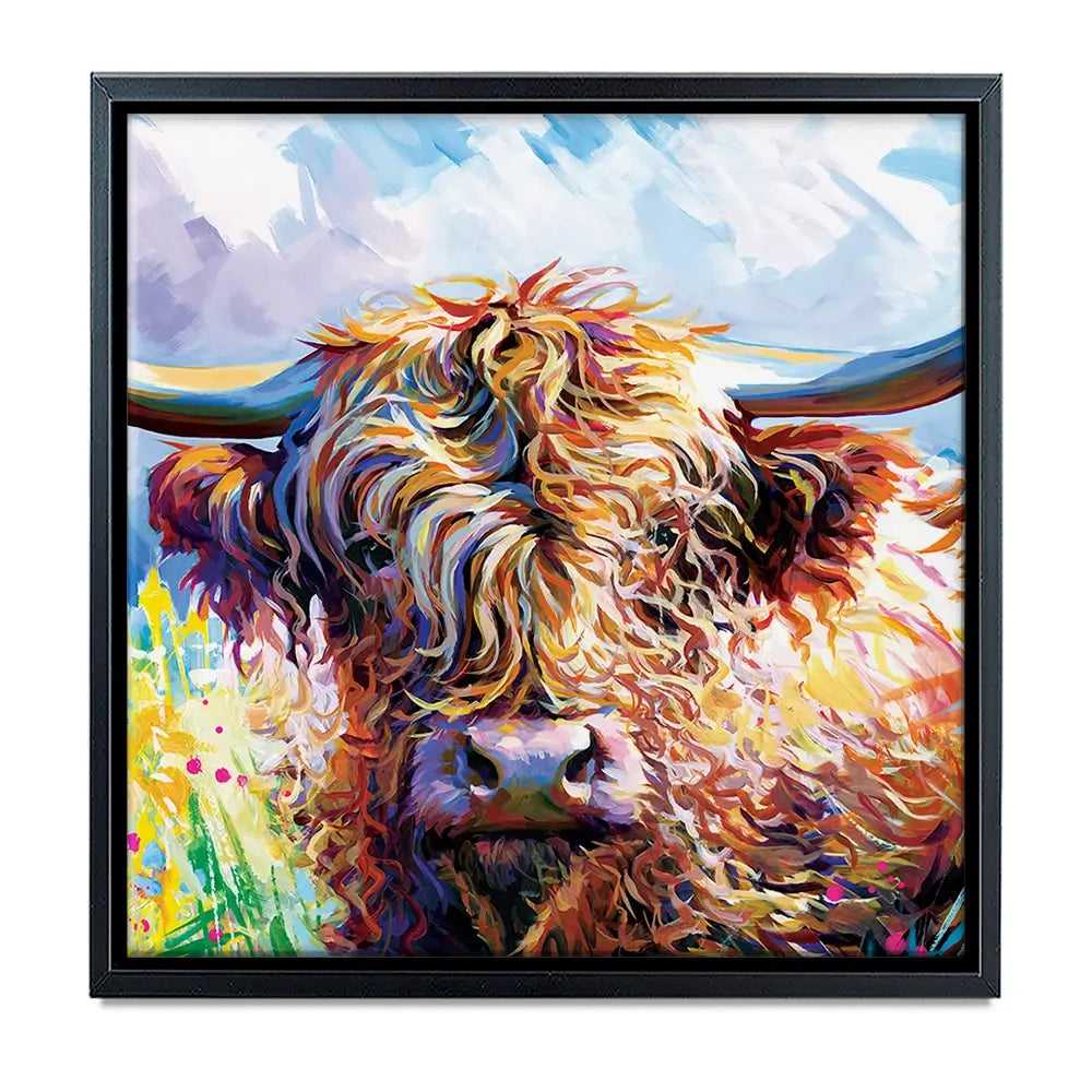 Highland Grazing Oversized Canvas Print Highland Grazing Oversized Canvas Print wall art product Art Print Shop