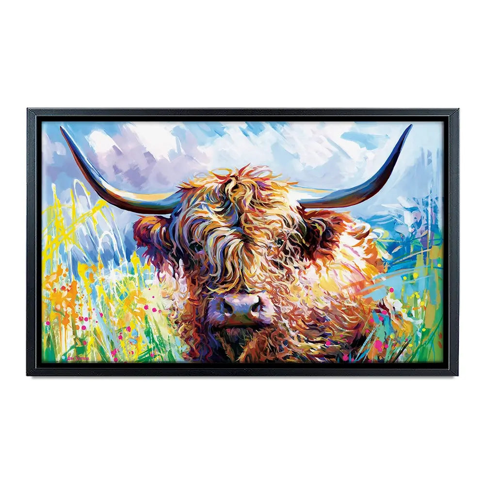 Highland Grazing Oversized Canvas Print Highland Grazing Oversized Canvas Print wall art product Art Print Shop