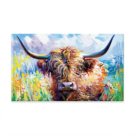 Highland Grazing Oversized Canvas Print Highland Grazing Oversized Canvas Print wall art product Art Print Shop