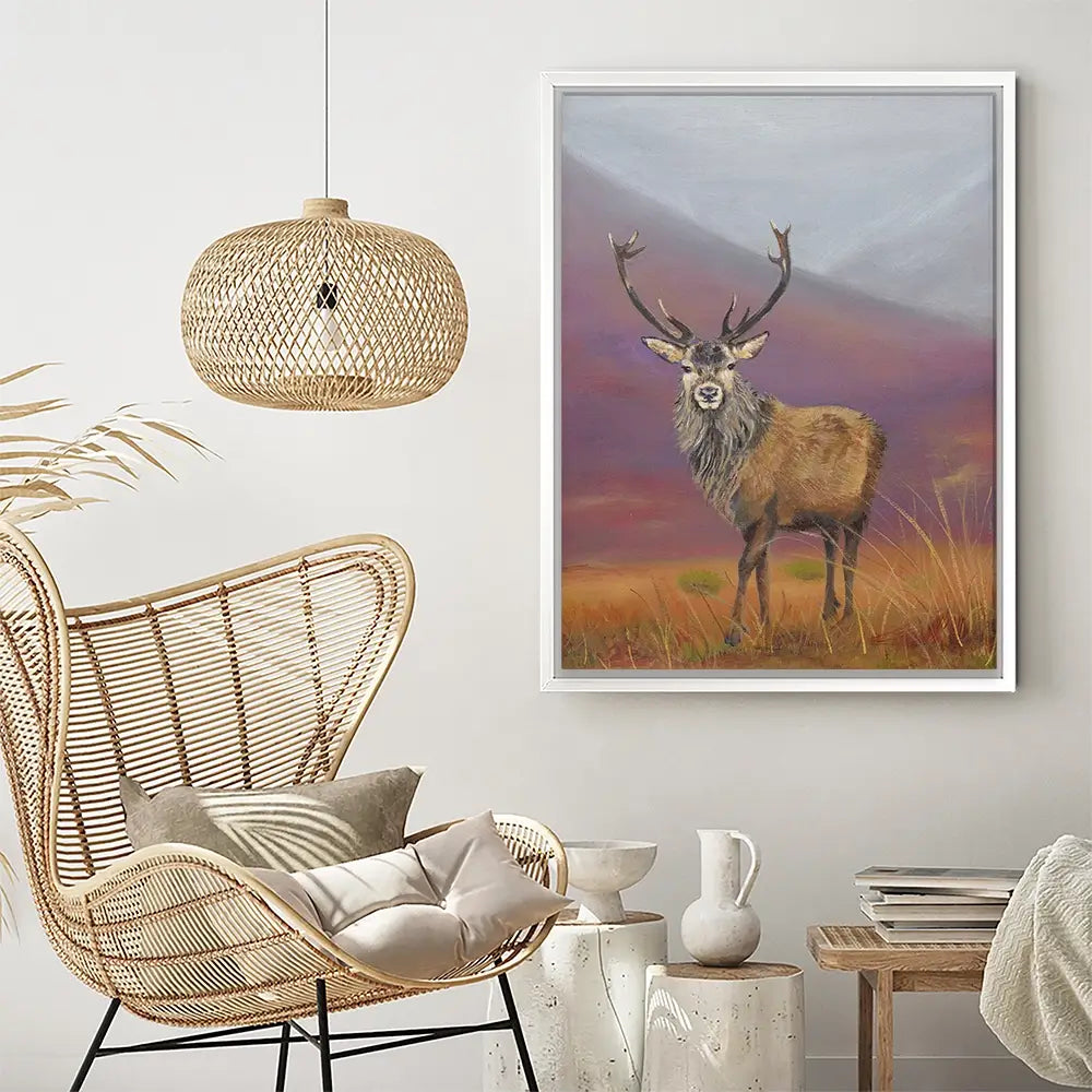 Highland Stag Canvas Print Highland Stag Canvas Print wall art product Karen Sutton