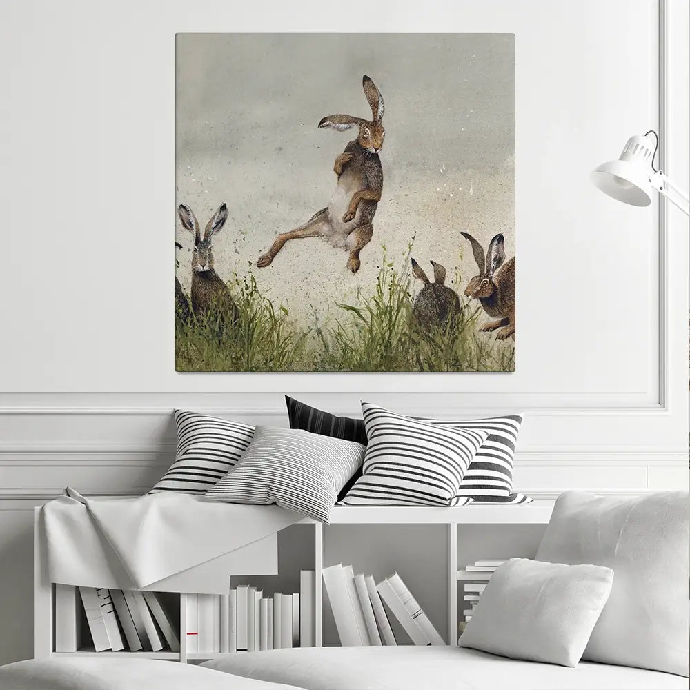 Hijinx Square Canvas Print Hijinx Square Canvas Print wall art product Art Print Shop