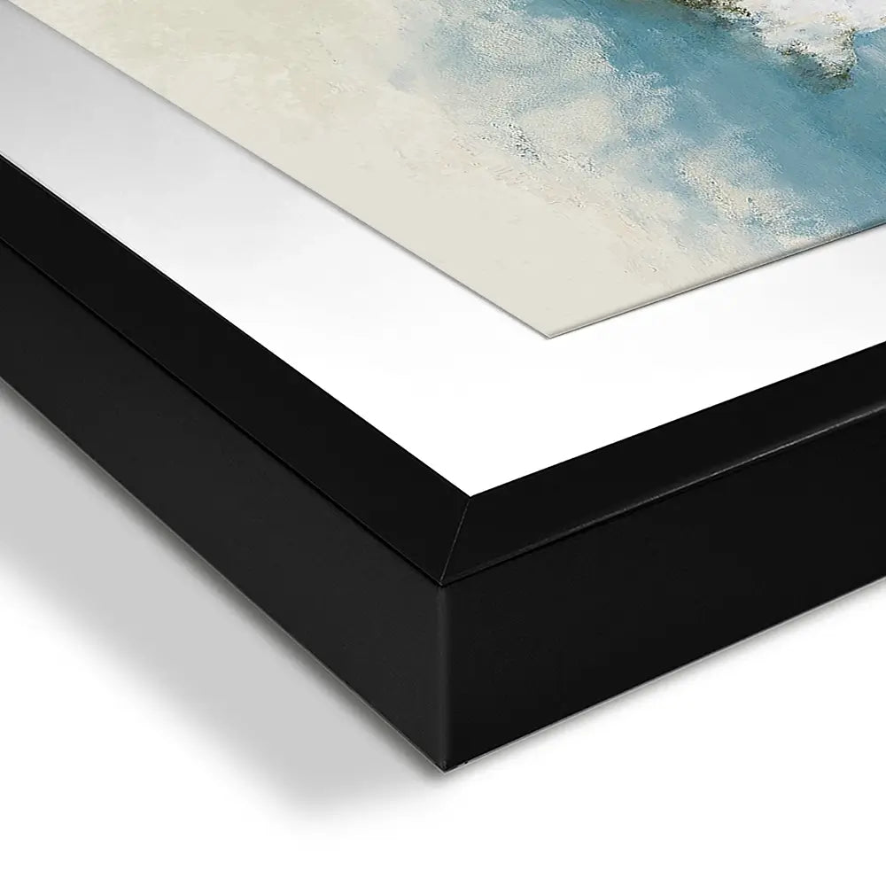 Hillside Village Above Sea Framed Art Print Hillside Village Above Sea Framed Art Print wall art product Chromatic Storm Studio