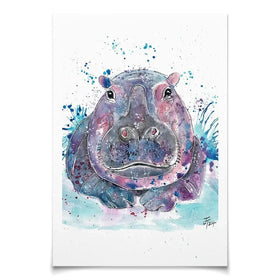 Hippo Art Print Hippo Art Print wall art product Jamie Taylor
