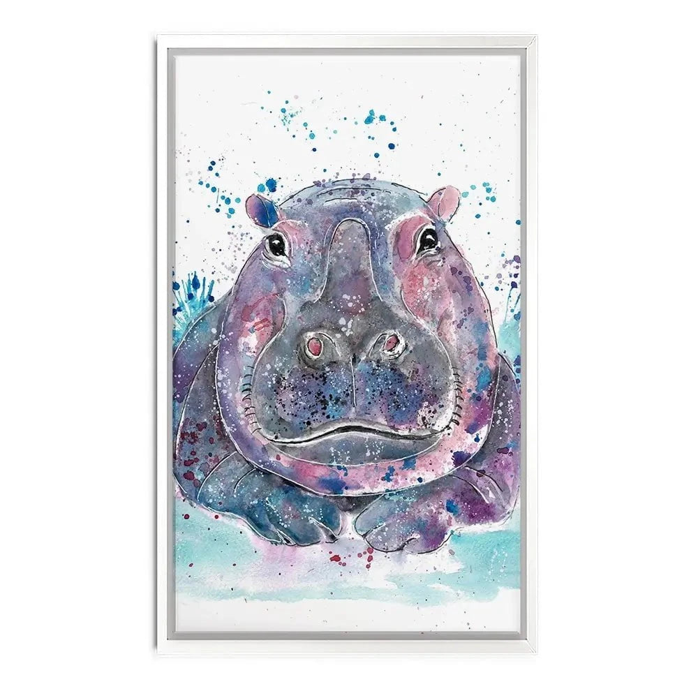 Hippo Canvas Print Hippo Canvas Print wall art product Jamie Taylor