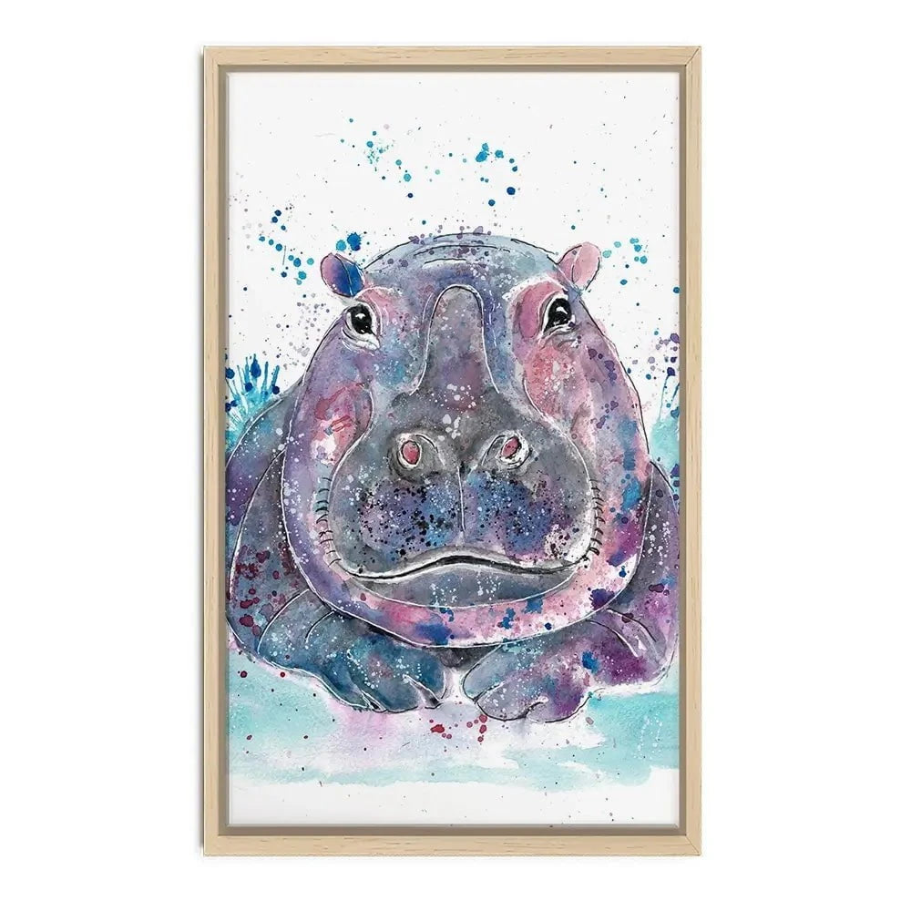 Hippo Canvas Print Hippo Canvas Print wall art product Jamie Taylor