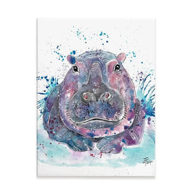 Hippo Canvas Print Hippo Canvas Print wall art product Jamie Taylor