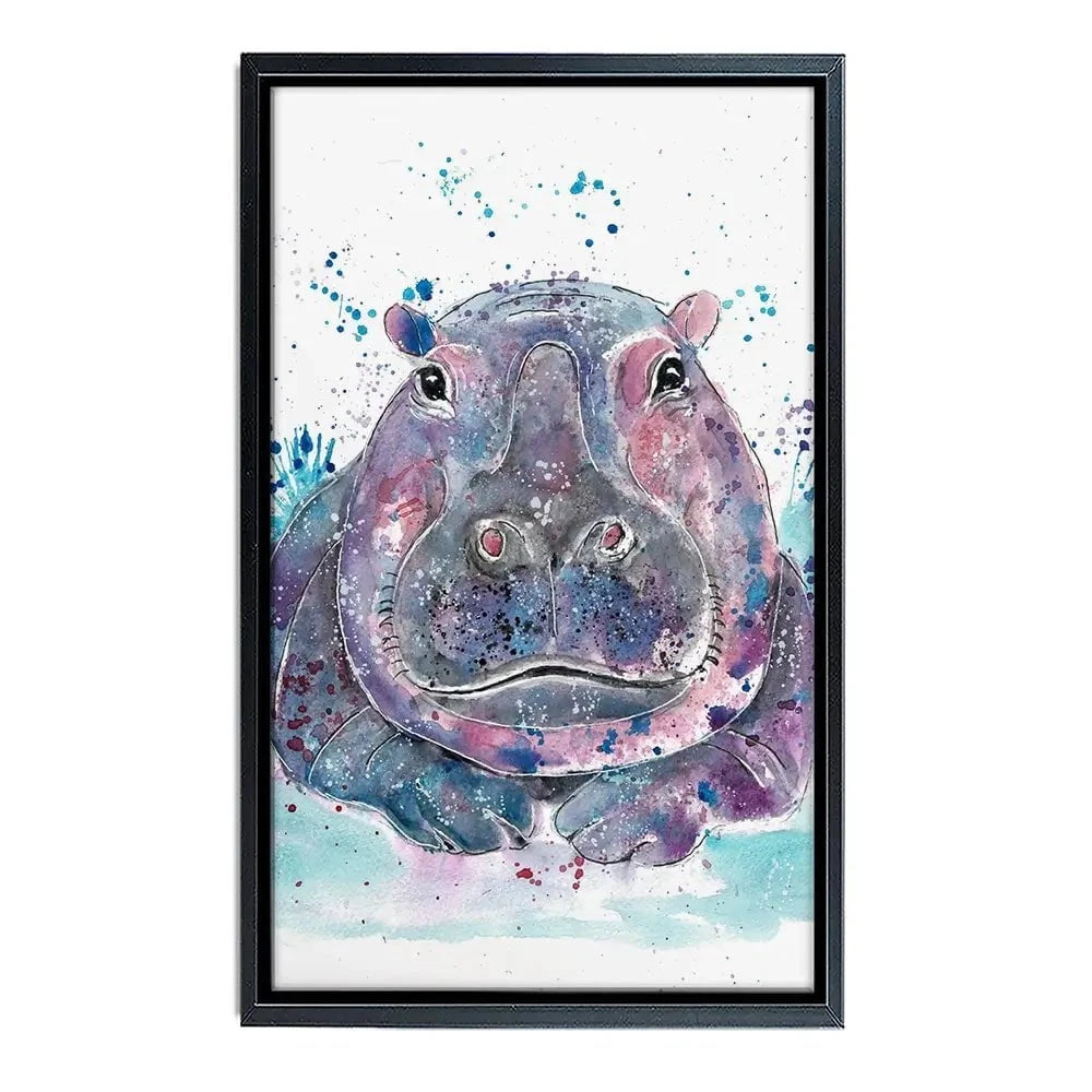 Hippo Canvas Print Hippo Canvas Print wall art product Jamie Taylor