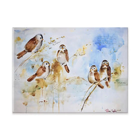 Holy Conversation Sparrows Canvas Print Holy Conversation Sparrows Canvas Print wall art product Tiffani Taylor - Independent